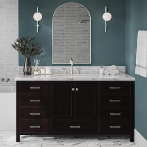 Cambridge 66 in. W x 21.5 in. D x 34.5 in. H Freestanding Bath Vanity Cabinet without Top in Espresso