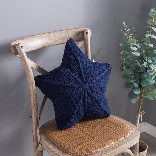 navy star pillow