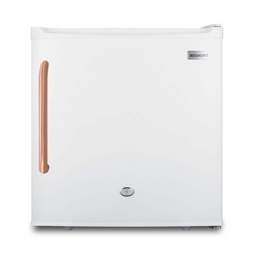 Summit Appliance 19 in. 1.7 cu. ft. Mini Fridge without Freezer in White and Copper, White/Copper
