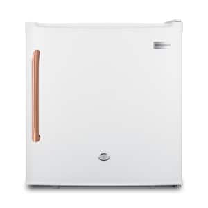 19 in. 1.7 cu. ft. Mini Fridge without Freezer in White and Copper