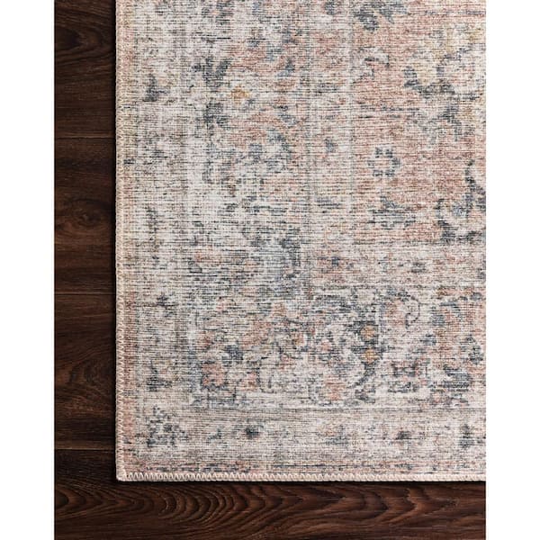 skye oriental blush/gray area rug