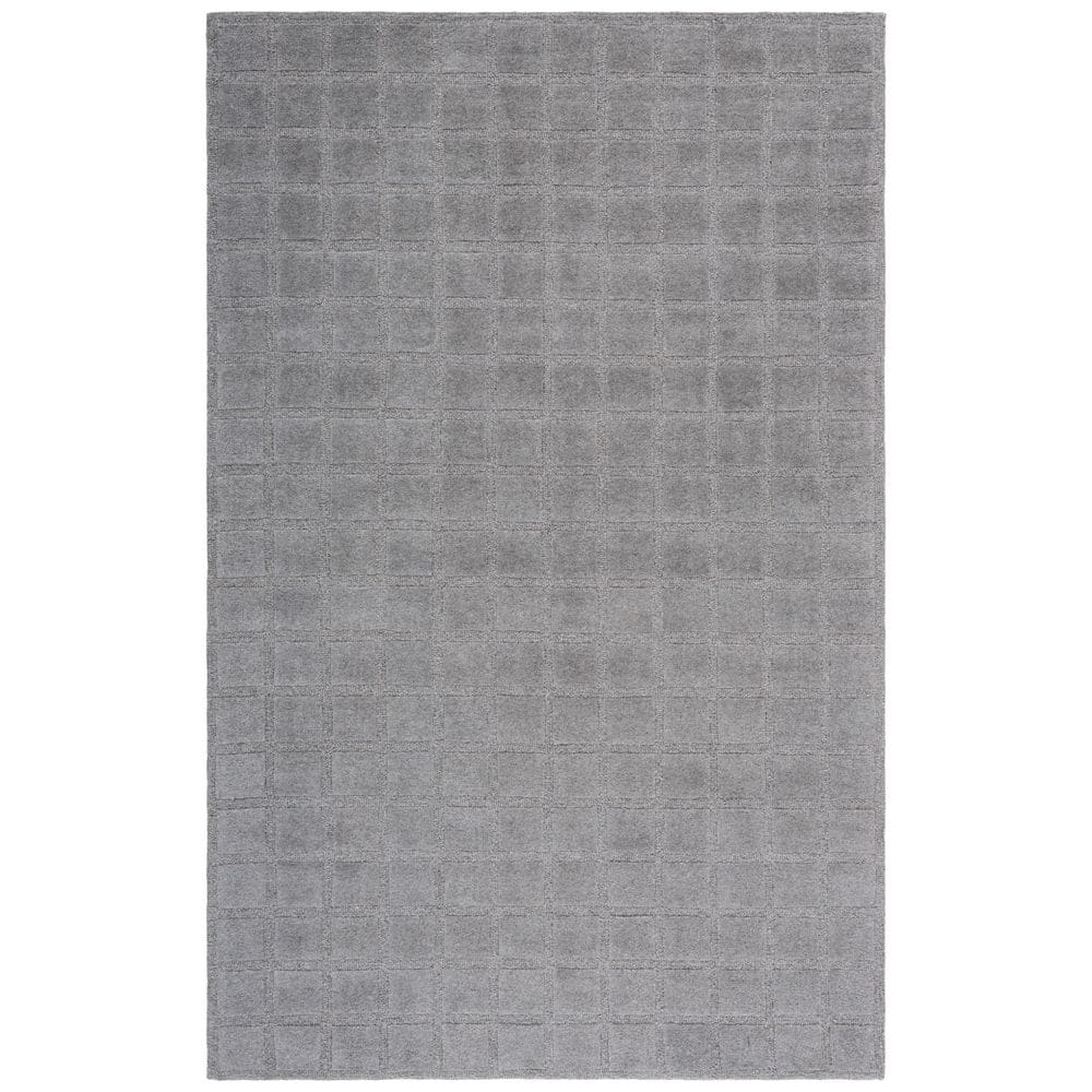 Genre 8 ft. x 10 ft. Gray Solid Geometric Tile Area Rug price history on PriceWatchPro