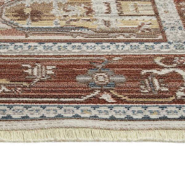 Rila Brick 6 ft. x 8 ft. Oriental Area Rug