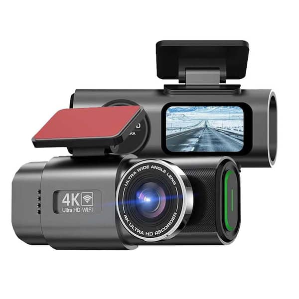 1080P 4K Dual Channel Car Dash Cam 2. 4GHz WiFi with 140° Wide Angle APP Control Night Vision G-Sensor Loop Recording