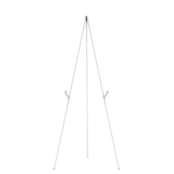 8 Pack 65 Inch Adjustable Metal Easel Stand White Folding Tripod for Wedding Signs Posters Art Display with Bags