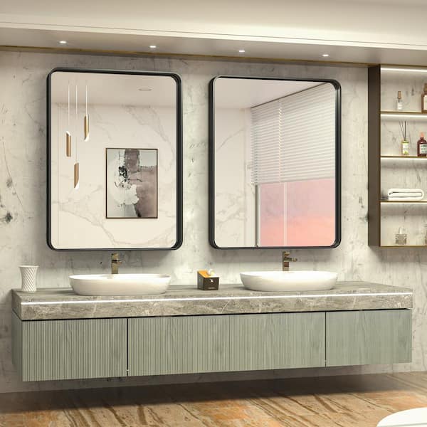 TETOTE 30 in. W x 36 in. H Rectangular Metal Framed Wall Mount