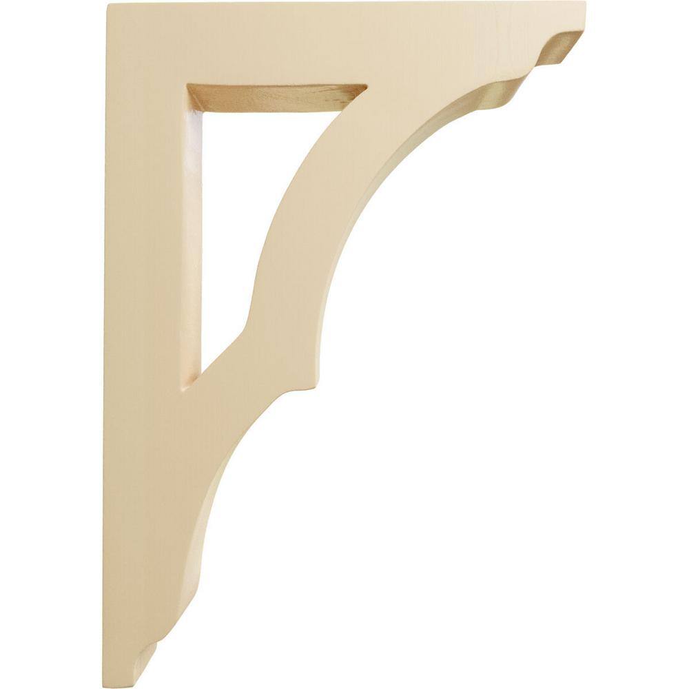 Maple Hand-Carved Wood Corbel Bracket, 10.5'' Height