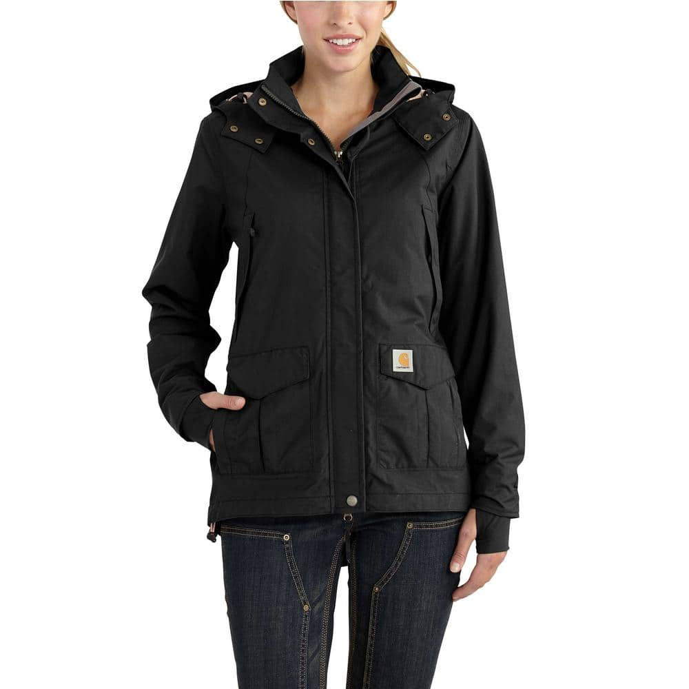 Carhartt Women's Small Black Nylon Shoreline Jacket 102382-001 - The Home  Depot