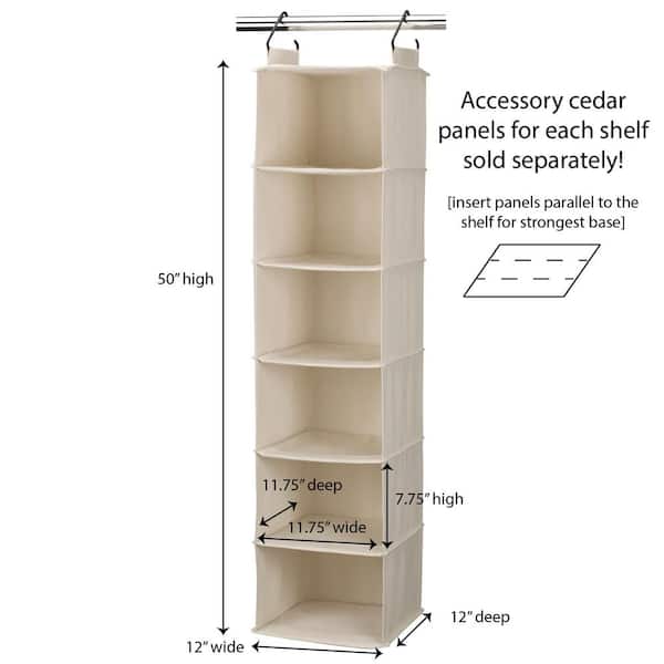 Hanging 6-Shelf Closet Organizer ONLY $15.99 on  (Regularly