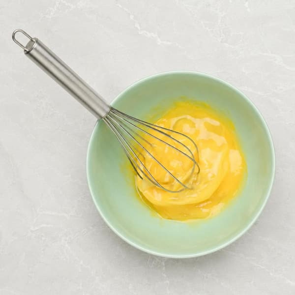 Stainless Steel Whisk Set Kitchen Wire Whisks Easy Clean Nonstick Handle for Cooking Blending Beating Stirring, Silver