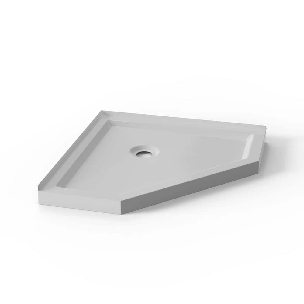 36 in. L x 36 in. W Corner Shower Pan Base with Center Drain price history on PriceWatchPro