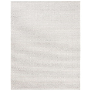 Marbella Light Brown/Ivory 10 ft. x 14 ft. Interlaced Striped Area Rug