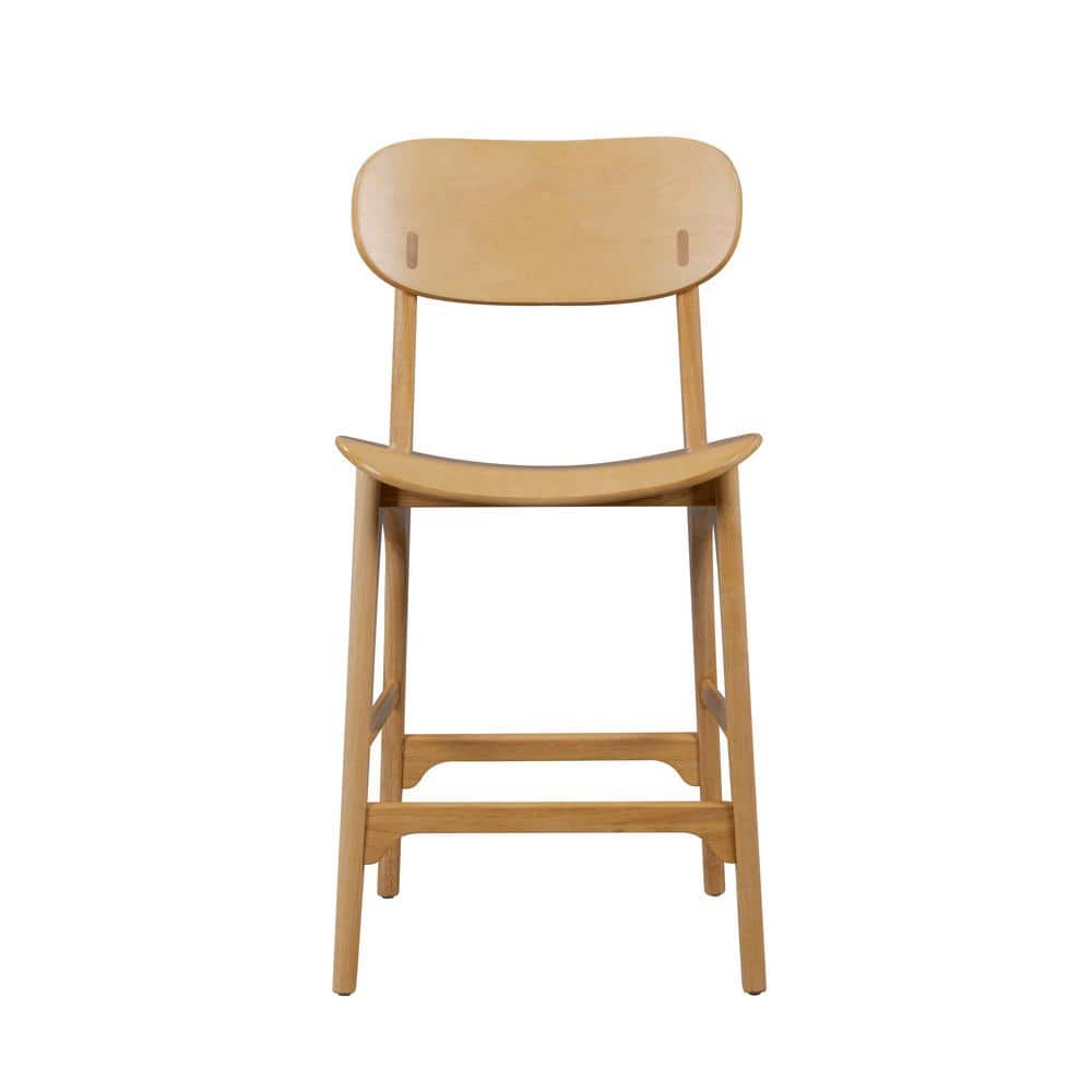 Solvang Natural Wood Counter Height Barstool
