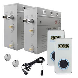 Superior Encore 18kW Steam Bath Generator, Self-Draining with Dual Vertical Digital Keypad in White