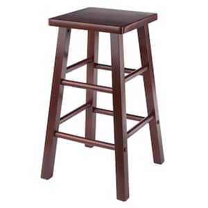 Carrick 24 in. Wood Counter Stool in Walnut Finish