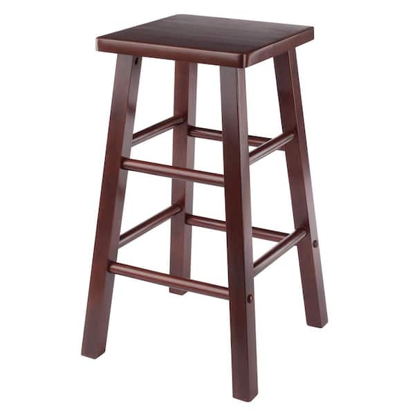 WINSOME WOOD Carrick 24 in. Wood Counter Stool in Walnut Finish