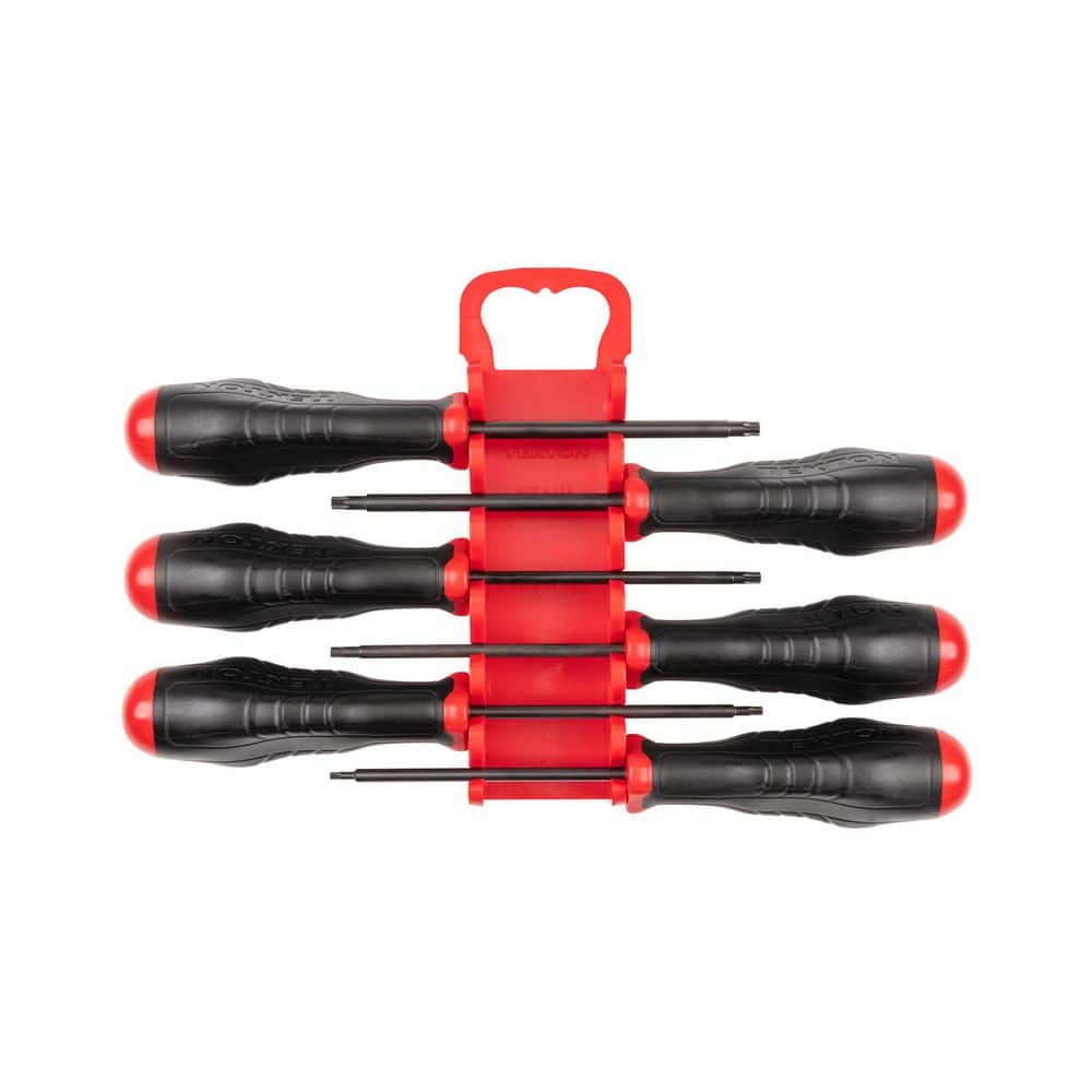 TEKTON Torx High-Torque Black Oxide Blade Screwdriver Set, 6-Piece (T10-T30) - Holder