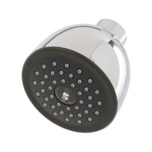 1-Spray Patterns 1.75 GPM 2.63 in. Wall Mount Fixed Shower Head in Chrome