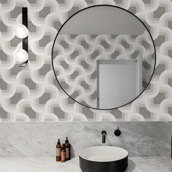 Retro Geo Twine Peel and Stick Wallpaper