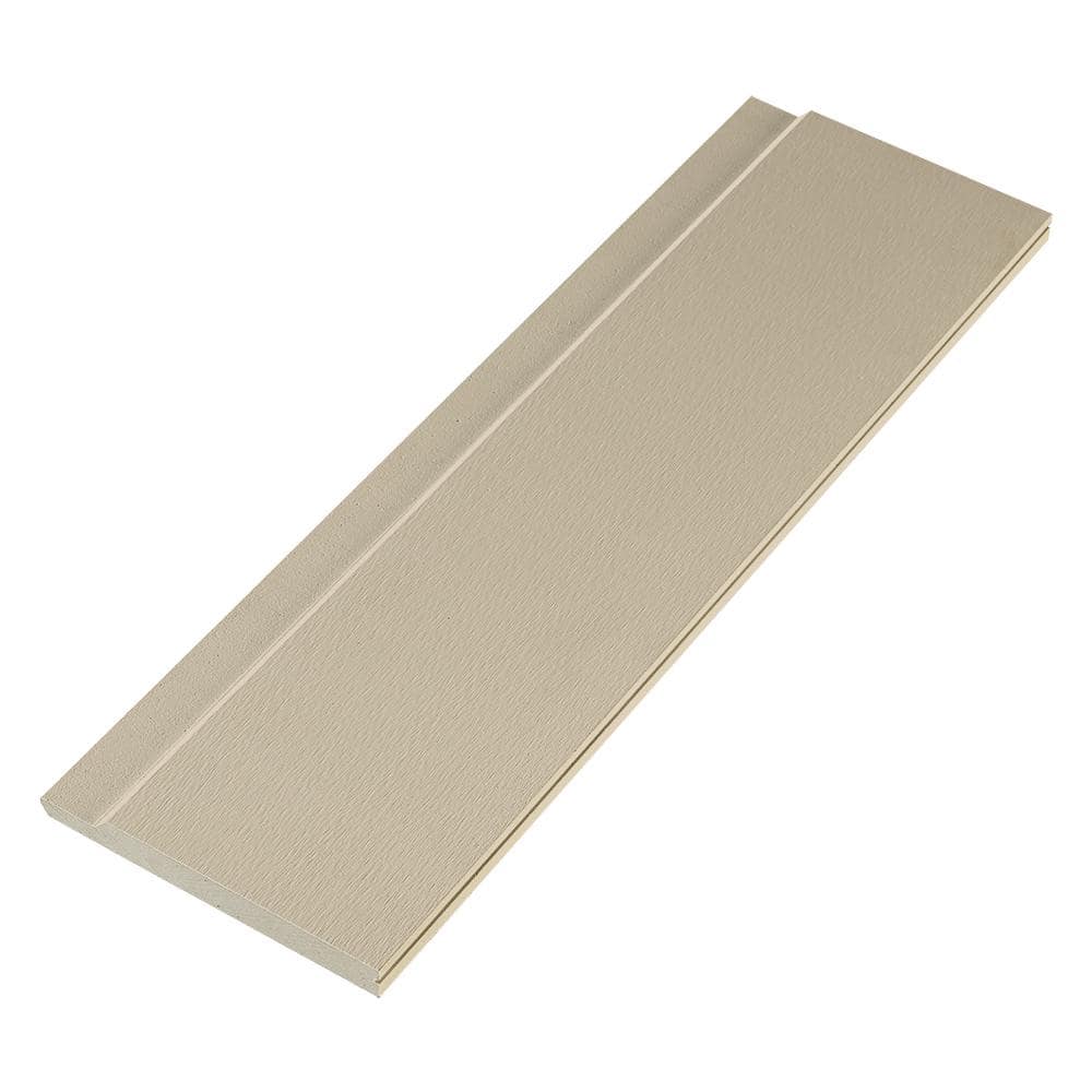 DIAMOND KOTE Boral 8 in. x 16 ft. Prefinished Sand Smooth PVC Starter Board Trim (2Pack) SM019