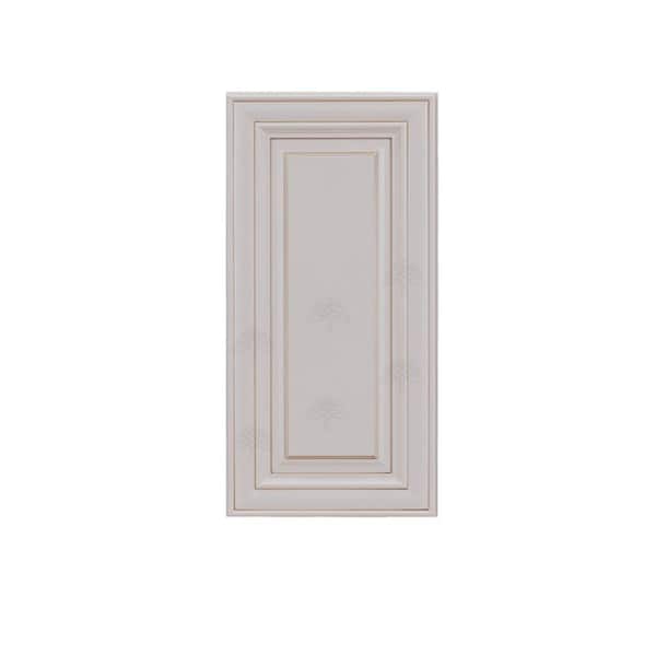 Princeton Assembled 18 in. x 30 in. x 12 in. Wall Cabinte with 1 Door 2 Shelves in Creamy White