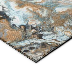 Copeland Volcano 1 ft. 8 in. x 2 ft. 6 in. Abstract Accent Rug