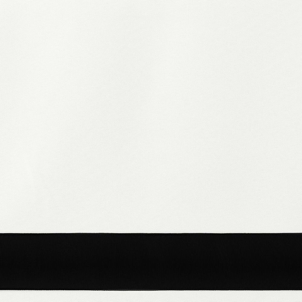 White and Black Cordless Blackout Roman Window Shade 33" x 64"