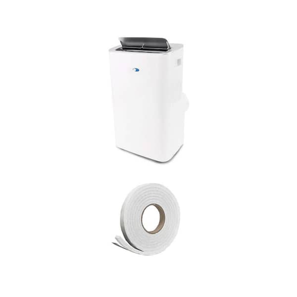 8,000 BTU Portable Air Conditioner (450 sq. ft.) and 3/4 in. x 7/16 in. x 10 ft. Weatherstrip Tape Combo