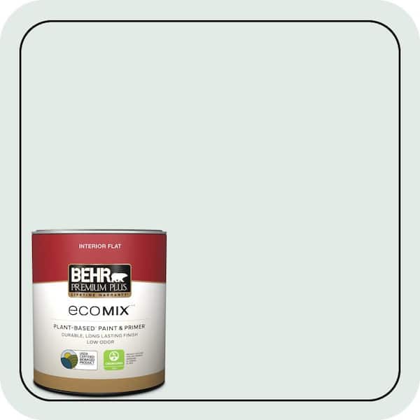 1 qt. #ICC-37 Beach Glass Flat EcoMix Plant-Based Interior Paint & Primer