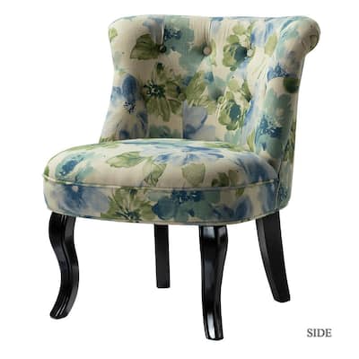 Bella Blue Tufted Side Chair