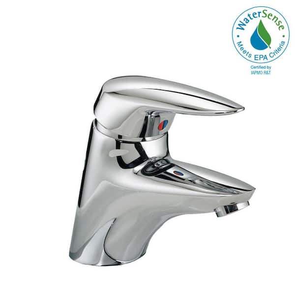 American Standard Ceramix 4 in. Single Handle Low-Arc Bathroom Faucet in Polished Chrome with Speed Connect Drain