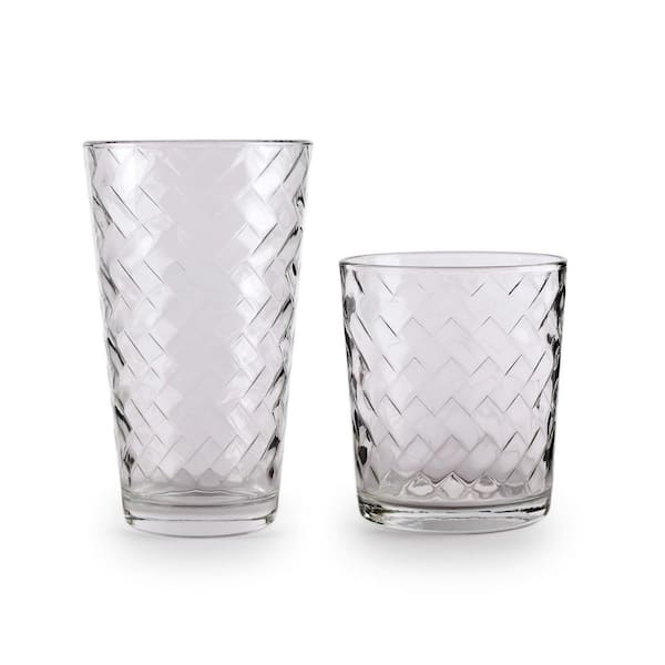 Crystal Highball Glasses Clear Drinking Glasses Set of 6 15 ½ oz 