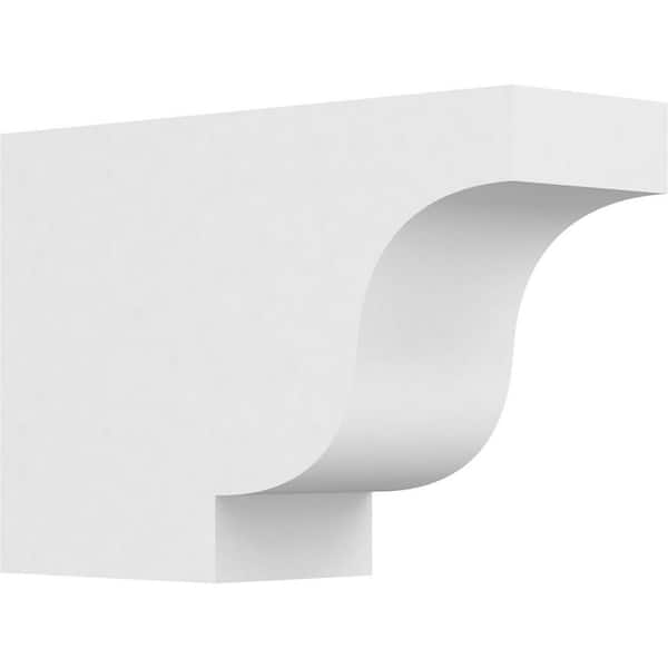 Ekena Millwork 4 in. x 8 in. x 12 in. Standard Newport Architectural Grade PVC Rafter Tail Brace