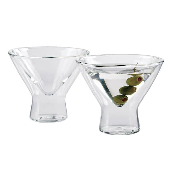 Wine Enthusiast 8 oz. Steady-Temp Martini Glasses