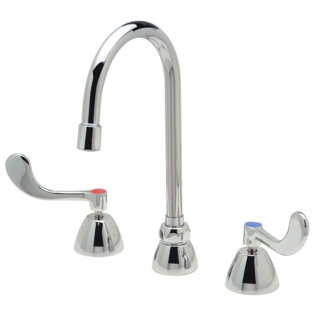 Zurn AquaSpec Widespread Gooseneck Faucet with 5-3/8 in. Spout in Chrome, Grey -  Z831B4-XL-ICT