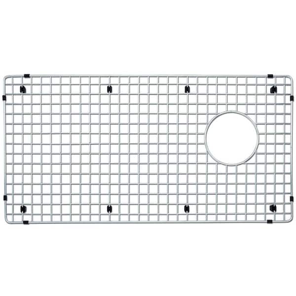 30.5 in. L x 28 in. W Sink Grid Rack with Protective Bumpers Stainless Steel for Super Single Bowl Sinks