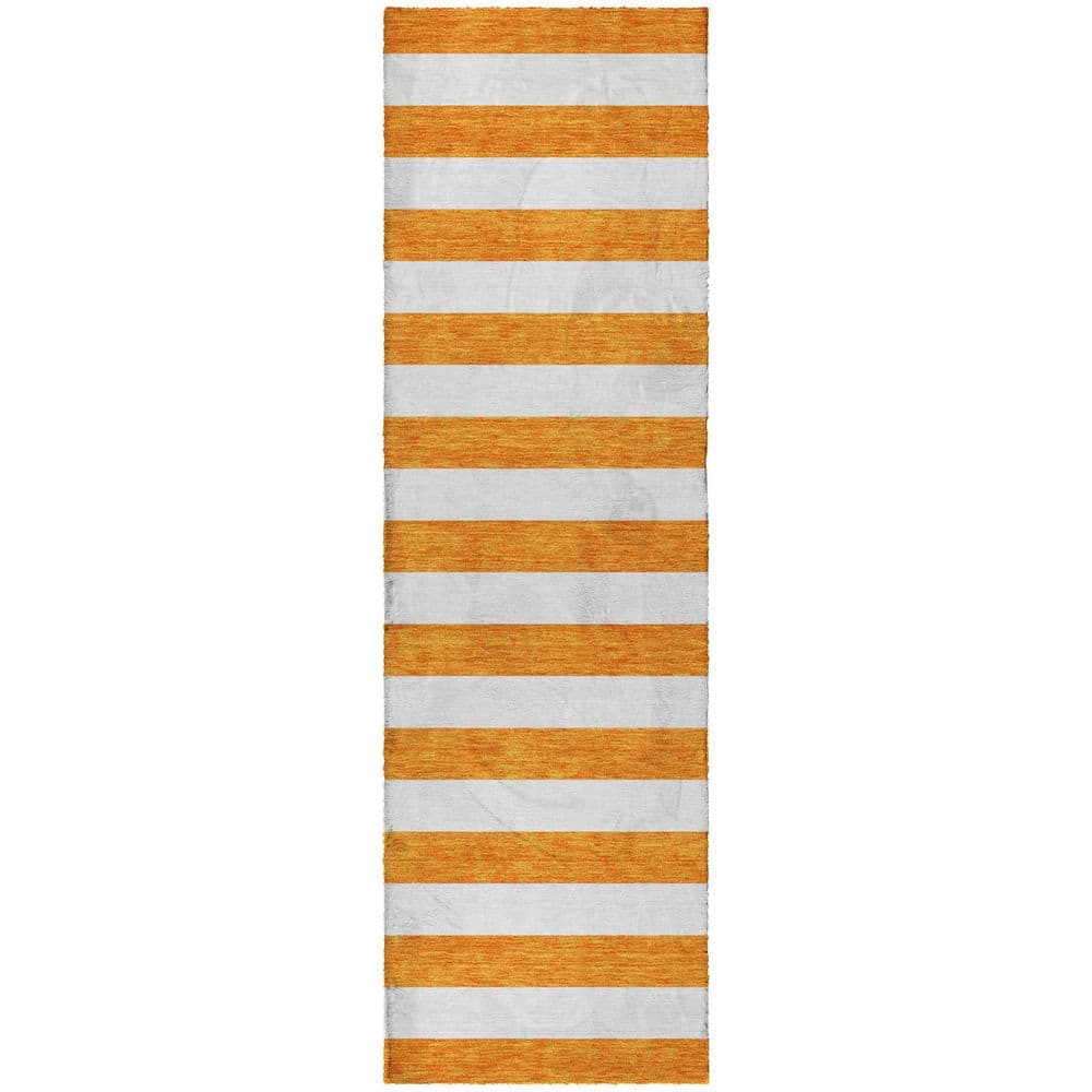 Dream Shag Premium Machine Washable Abstract ADS528 Orange 2 ft. x 7 ft. Runner Rug price history on PriceWatchPro