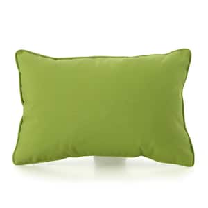 Green Rectangular Outdoor Bolster Pillow