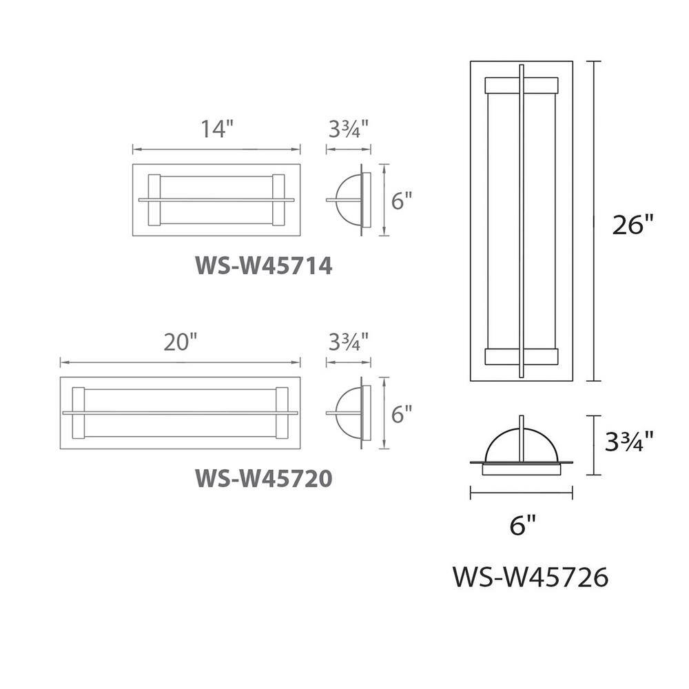 Oberon Black LED Outdoor Wall Sconce with Bent Opal Glass