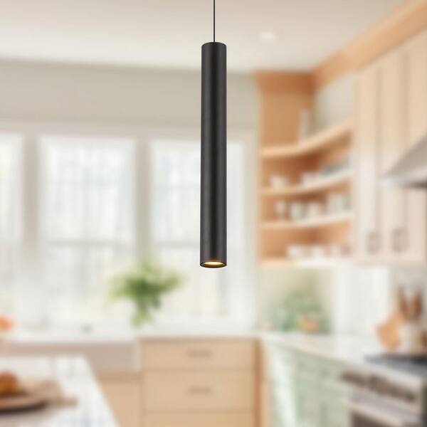 KUZCO Mason 14 in. 1 Light Urban Bronze Integrated LED Pendant