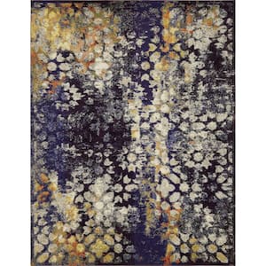 Vita Pollock Navy Blue 8' 0 x 10' 0 Area Rug