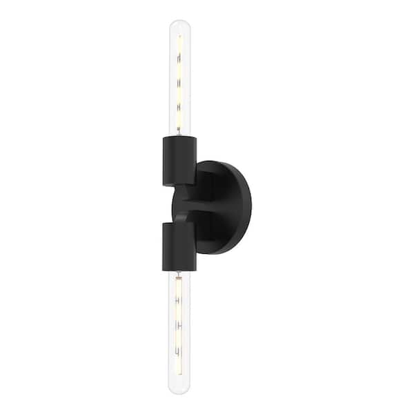ALORA MOOD Claire 5-in 2 Light 60-Watt Matte Black Vanity Light