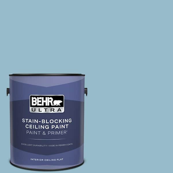 1 gal. #S480-3 Sydney Harbour Ceiling Flat Interior Paint and Primer