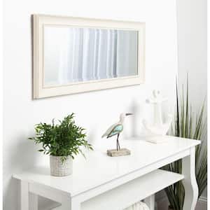 Medium Rectangle White Full-Length Beveled Glass Casual Mirror (36 in. H x 16 in. W)