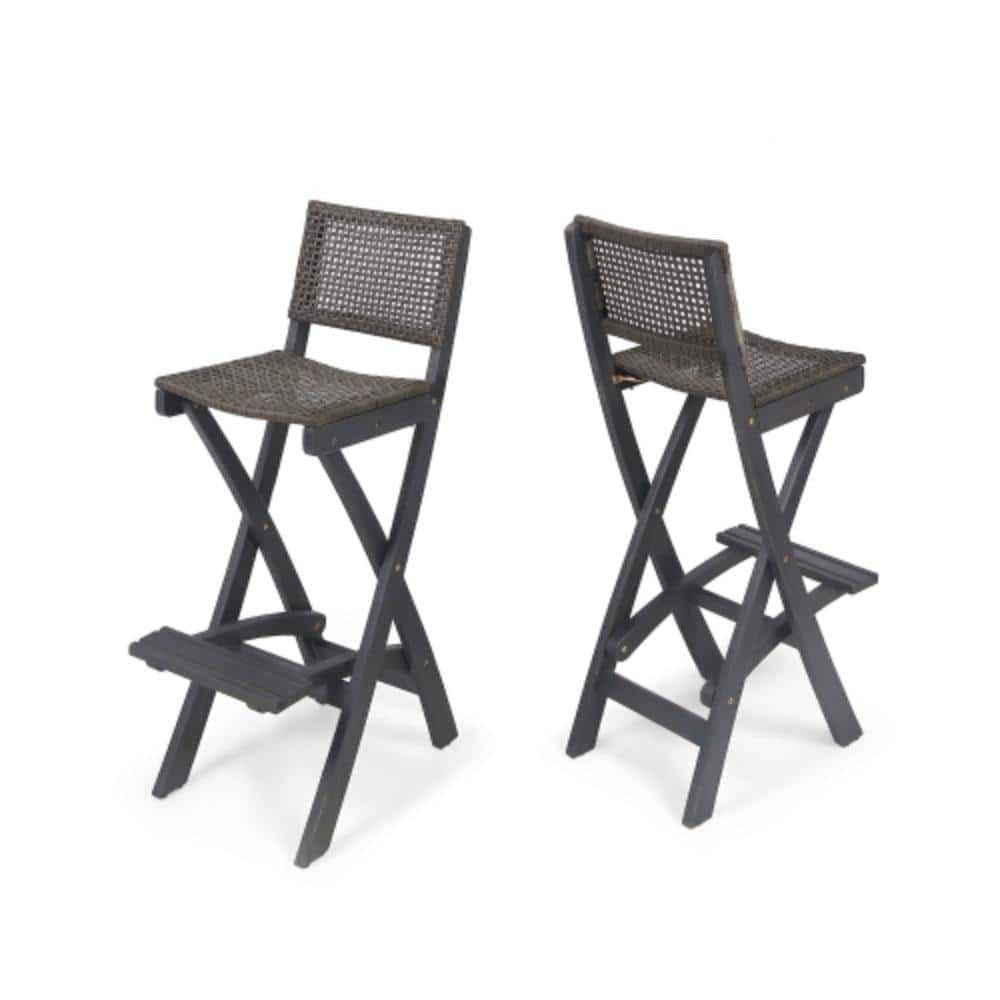 Acacia Wood Outdoor Bar Stools ((2-Pack) price history on PriceWatchPro