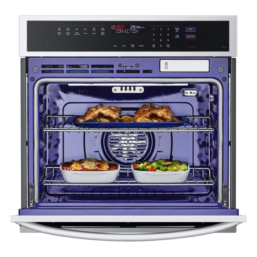 30-Inch Stainless Steel Smart Convection Wall Oven