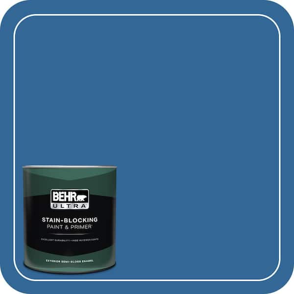 BEHR ULTRA 1 qt. #580B-7 American Anthem Semi-Gloss Enamel Exterior Paint & Primer