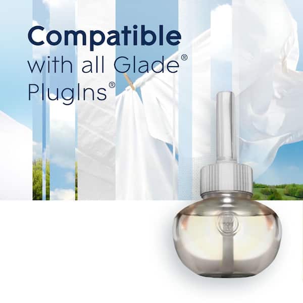 Combo 3.35 fl. oz. Clean Linen Scented Oil Plug-In Air Freshener Refill (10-Count) 2-Pack