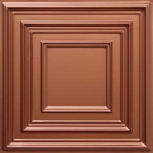 Falkirk Perth Copper 2 ft. x 2 ft. Decorative Traditional Glue Up or Lay In Ceiling Tile (100 sq. ft./case)