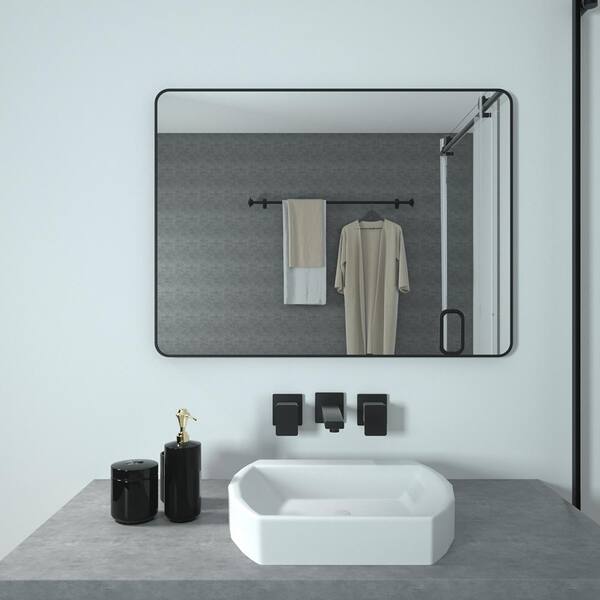 TaiMei 48 in. W x 36 in. H Rectangular Framed Wall Bathroom Vanity ...